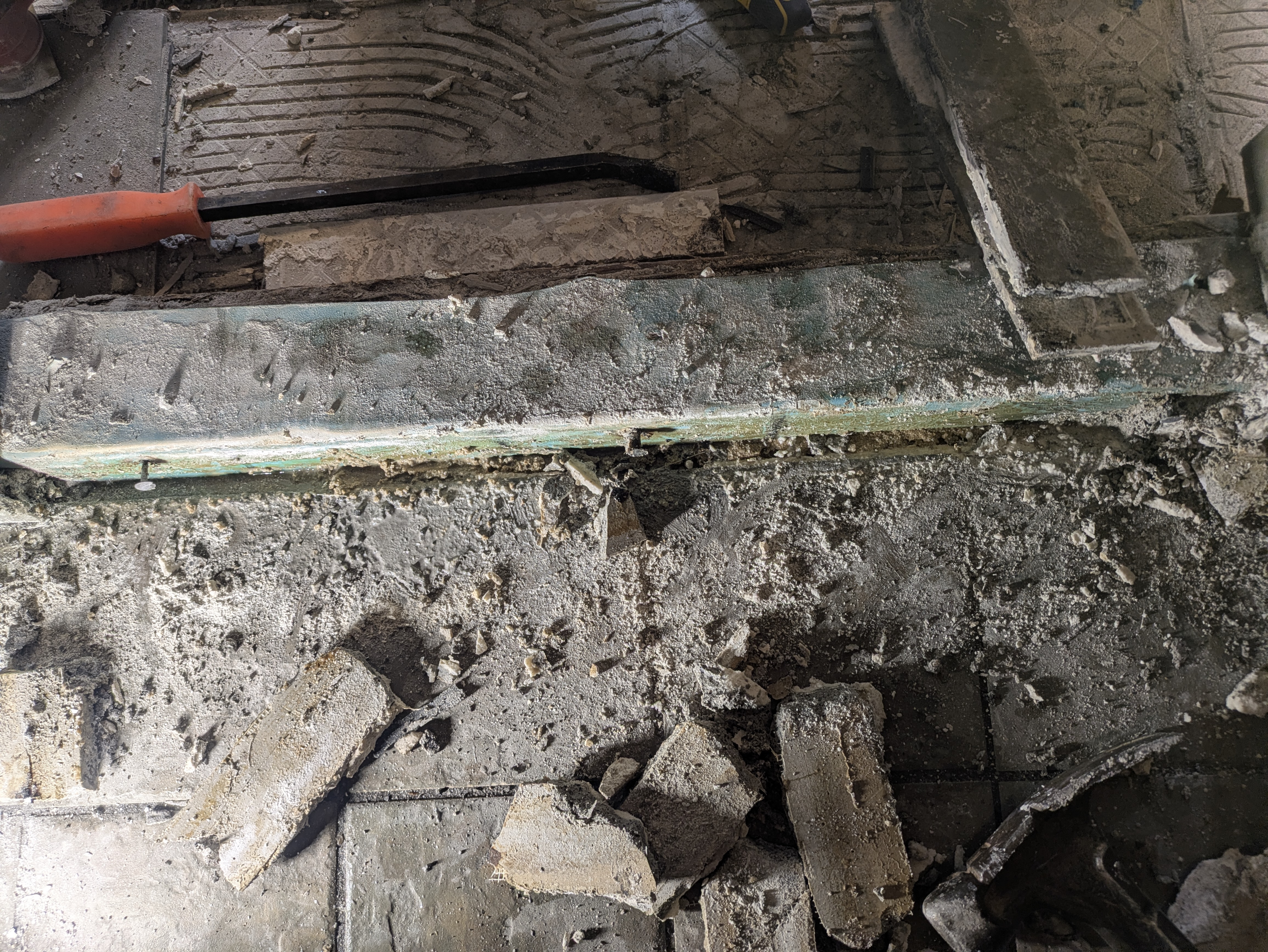 Repairing structural wood rot in an older Athens GA home floor